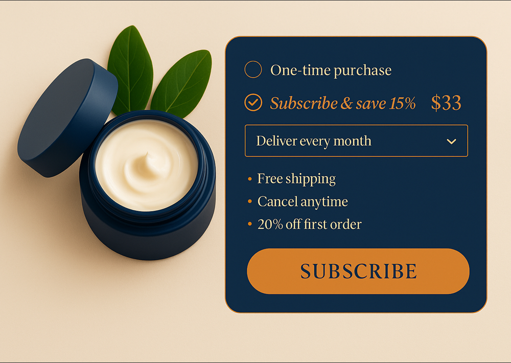 Midnight Blue Subscription Widget